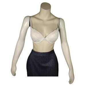 Women White Lace Push up Bra